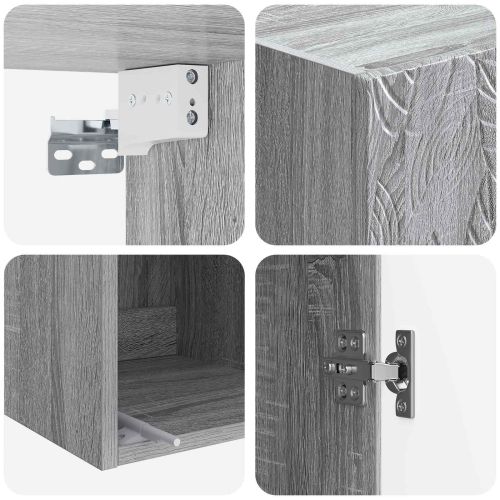 Комплект шкафове 2 pcs Сив Сонома 33 x 34,5 x 90 см
