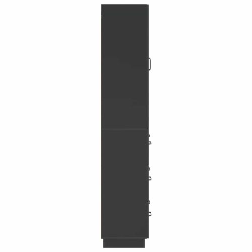 Комплект шкафове 2 pcs Черно 66 x 34,5 x 87 см