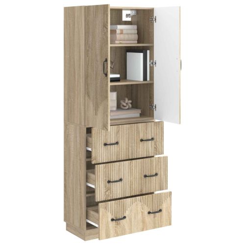 Комплект шкафове 2 pcs Дъб сонома 66 x 34,5 x 87 см