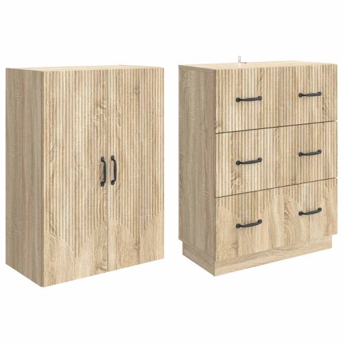 Комплект шкафове 2 pcs Дъб сонома 66 x 34,5 x 87 см