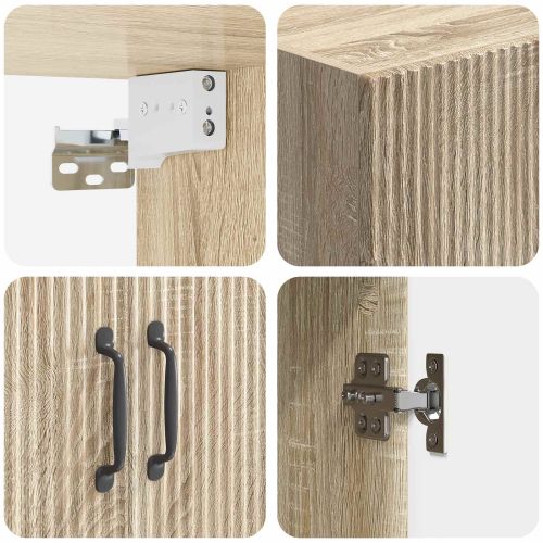 Комплект шкафове 2 pcs Дъб сонома 66 x 34,5 x 87 см
