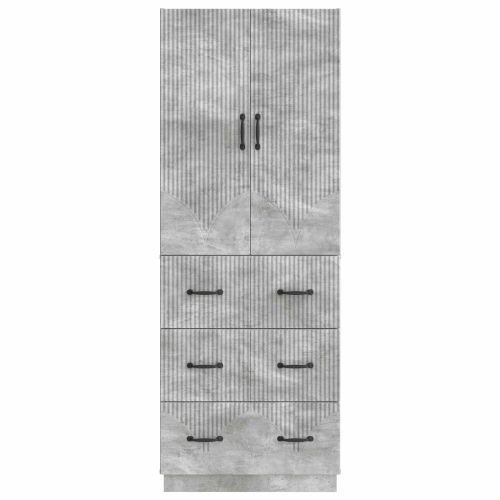 Комплект шкафове 2 pcs Бетонно сиво 66 x 34,5 x 87 см
