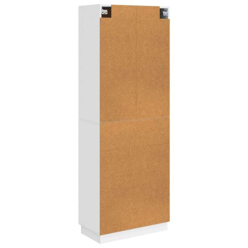 Комплект шкафове 2 pcs Бял гланц 66 x 34,5 x 87 см