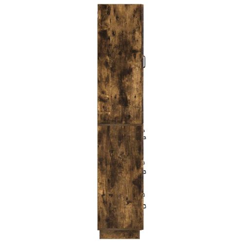 Комплект шкафове 2 pcs Опушен дъб 66 x 34,5 x 87 см