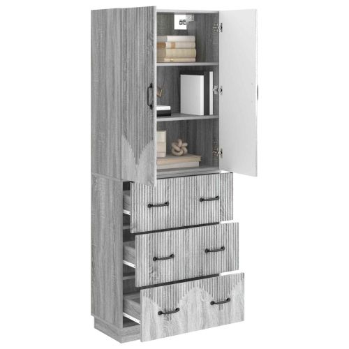 Комплект шкафове 2 pcs Сив Сонома 66 x 34,5 x 87 см