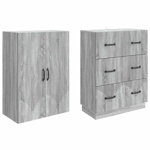 Комплект шкафове 2 pcs Сив Сонома 66 x 34,5 x 87 см
