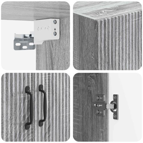 Комплект шкафове 2 pcs Сив Сонома 66 x 34,5 x 87 см