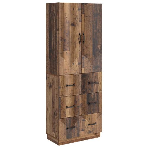 Комплект шкафове 2 pcs Старо дърво 66 x 34,5 x 87 см