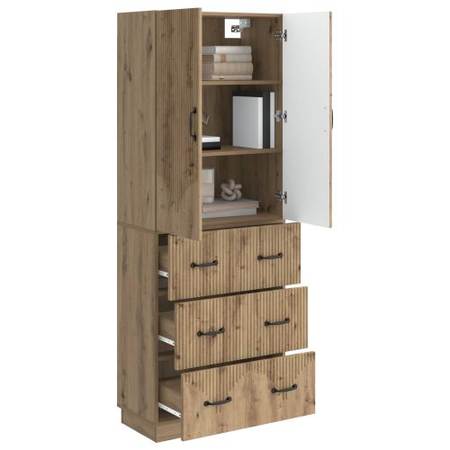 Комплект шкафове 2 pcs Дъб артизан 66 x 34,5 x 87 см