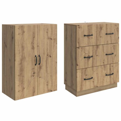 Комплект шкафове 2 pcs Дъб артизан 66 x 34,5 x 87 см