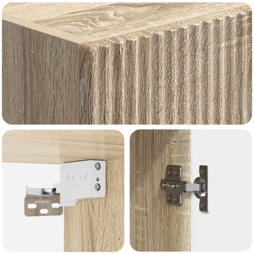Комплект шкафове 2 pcs Дъб сонома 33 x 34,5 x 87 см