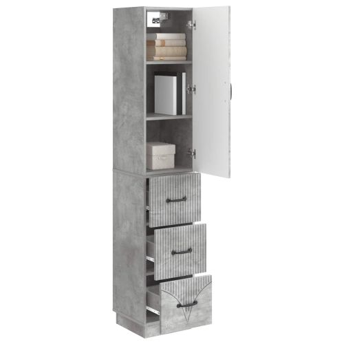 Комплект шкафове 2 pcs Бетонно сиво 33 x 34,5 x 87 см
