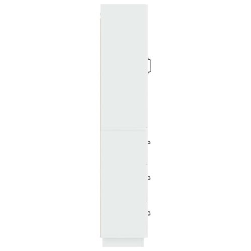 Комплект шкафове 2 pcs Бял гланц 33 x 34,5 x 87 см