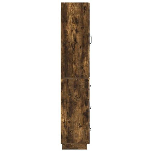 Комплект шкафове 2 pcs Опушен дъб 33 x 34,5 x 87 см