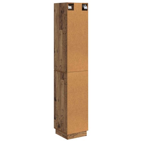 Комплект шкафове 2 pcs Старо дърво 33 x 34,5 x 87 см