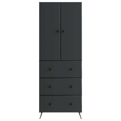 Комплект шкафове 2 pcs Черно 66 x 34,5 x 90 см