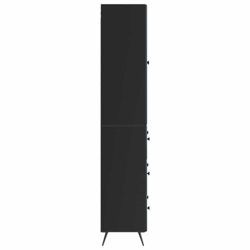 Комплект шкафове 2 pcs Черно 66 x 34,5 x 90 см