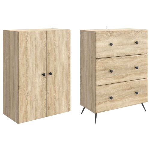 Комплект шкафове 2 pcs Дъб сонома 66 x 34,5 x 90 см