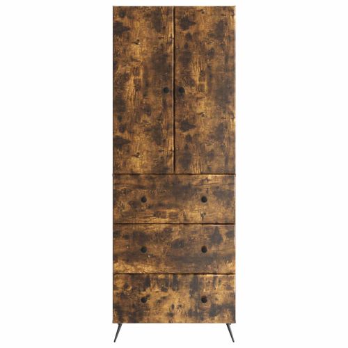 Комплект шкафове 2 pcs Опушен дъб 66 x 34,5 x 90 см