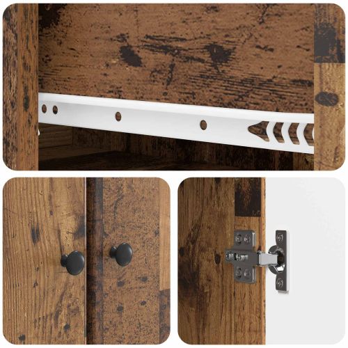 Комплект шкафове 2 pcs Старо дърво 66 x 34,5 x 90 см