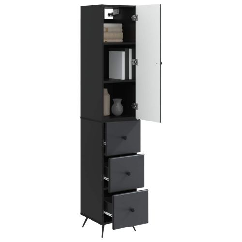 Комплект шкафове 2 pcs Черно 34,5 x 34,5 x 90 см