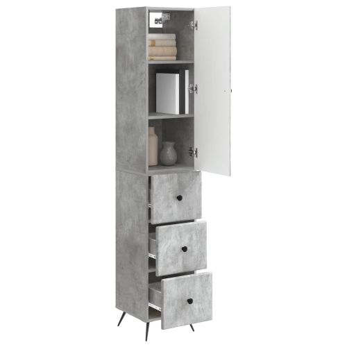 Комплект шкафове 2 pcs Бетонно сиво 34,5 x 34,5 x 90 см