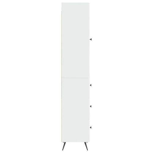Комплект шкафове 2 pcs Бял гланц 34,5 x 34,5 x 90 см