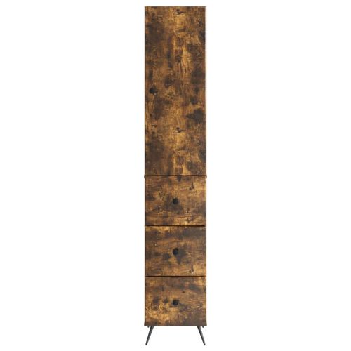 Комплект шкафове 2 pcs Опушен дъб 34,5 x 34,5 x 90 см
