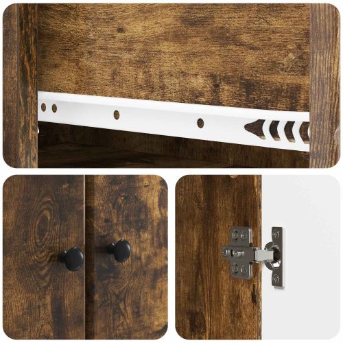 Комплект шкафове 2 pcs Опушен дъб 34,5 x 34,5 x 90 см