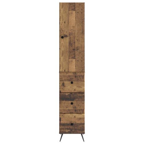Комплект шкафове 2 pcs Старо дърво 34,5 x 34,5 x 90 см