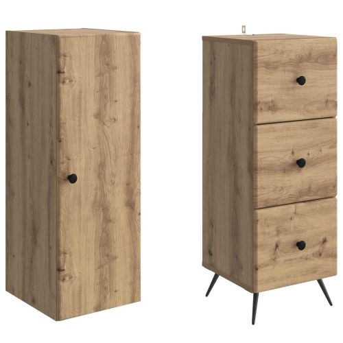 Комплект шкафове 2 pcs Дъб артизан 34,5 x 34,5 x 90 см