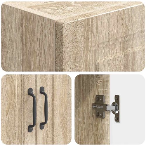 Комплект шкафове 2 pcs Дъб сонома 66 x 34,5 x 87 см