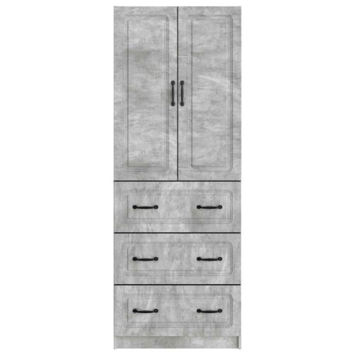 Комплект шкафове 2 pcs Бетонно сиво 66 x 34,5 x 87 см