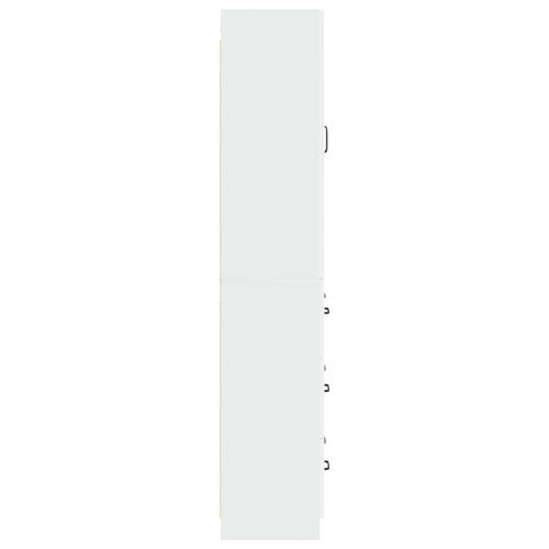 Комплект шкафове 2 pcs Бял гланц 66 x 34,5 x 87 см