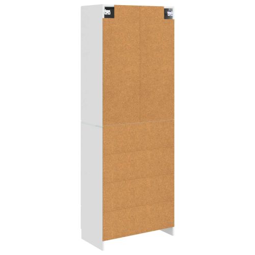 Комплект шкафове 2 pcs Бял гланц 66 x 34,5 x 87 см