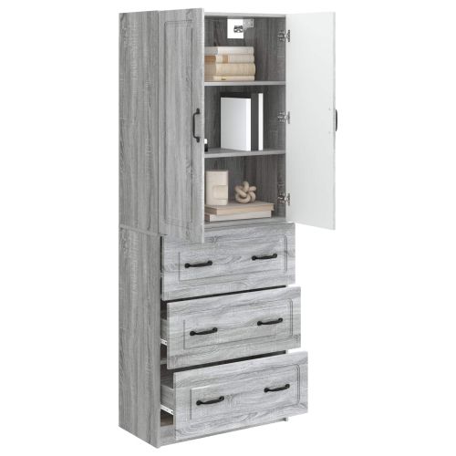 Комплект шкафове 2 pcs Сив Сонома 66 x 34,5 x 87 см