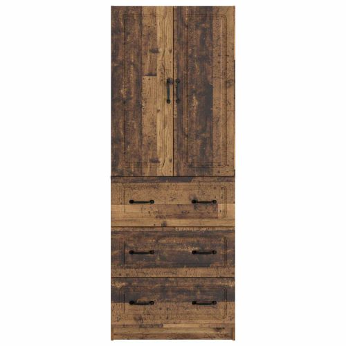 Комплект шкафове 2 pcs Старо дърво 66 x 34,5 x 87 см