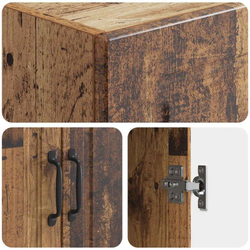 Комплект шкафове 2 pcs Старо дърво 66 x 34,5 x 87 см
