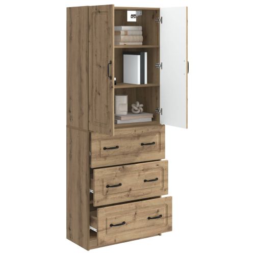 Комплект шкафове 2 pcs Дъб артизан 66 x 34,5 x 87 см