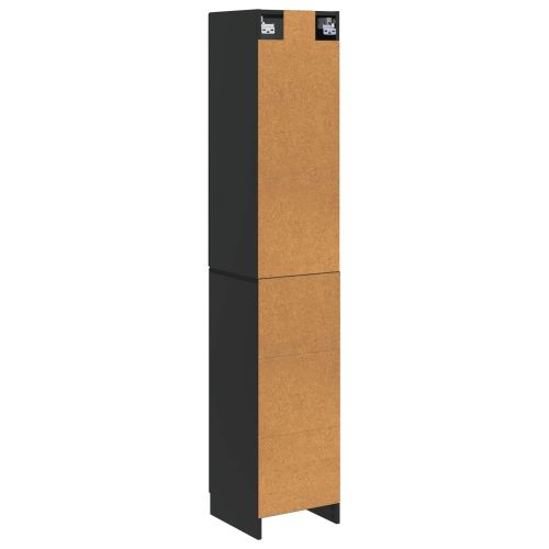 Комплект шкафове 2 pcs Черно 33 x 34,5 x 87 см