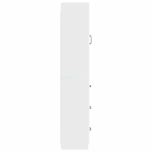 Комплект шкафове 2 pcs Бял гланц 33 x 34,5 x 87 см