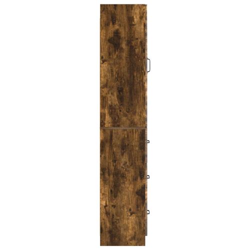 Комплект шкафове 2 pcs Опушен дъб 33 x 34,5 x 87 см