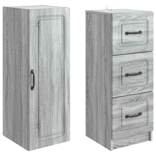 Комплект шкафове 2 pcs Сив Сонома 33 x 34,5 x 87 см