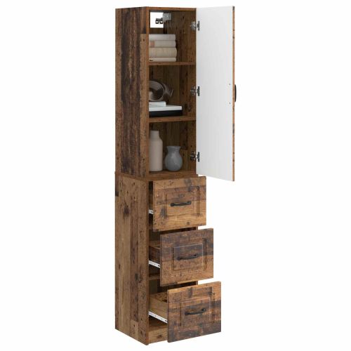 Комплект шкафове 2 pcs Старо дърво 33 x 34,5 x 87 см