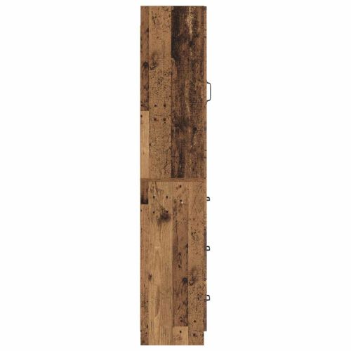 Комплект шкафове 2 pcs Старо дърво 33 x 34,5 x 87 см