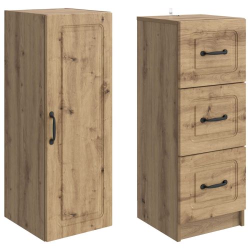 Комплект шкафове 2 pcs Дъб артизан 33 x 34,5 x 87 см