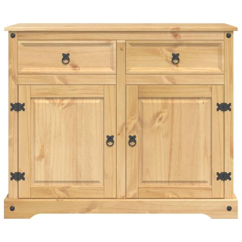 Кухненска количка с врата 2 pcs Пчелен восък 112 x 70 x 91,5 см