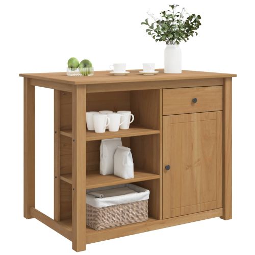 Кухненска количка PANAMA 2 pcs Пчелен восък 112 x 77 x 90 см