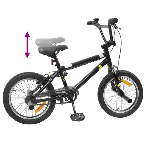 BMX Велосипед 20 инча за деца над 9 години Черно