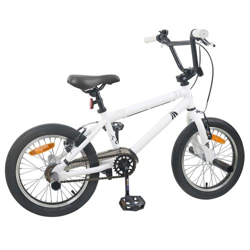 BMX Велосипед 20 инча за деца над 9 години Бяло